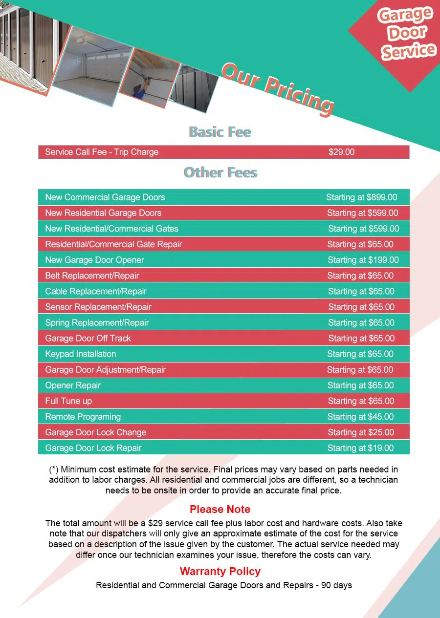 Central Garage Door Service Fort Worth, TX 817-840-3150